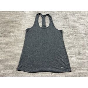 Marika Tek Top Womens Large Gray Sleeveless Racerback Dry Wik Performance Tee